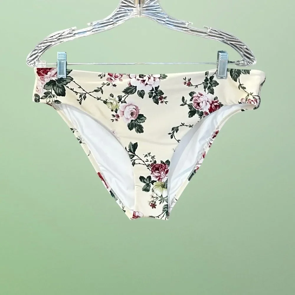 NWT Antonio Melani Style Bungalow Bikini Bottom Floral XL